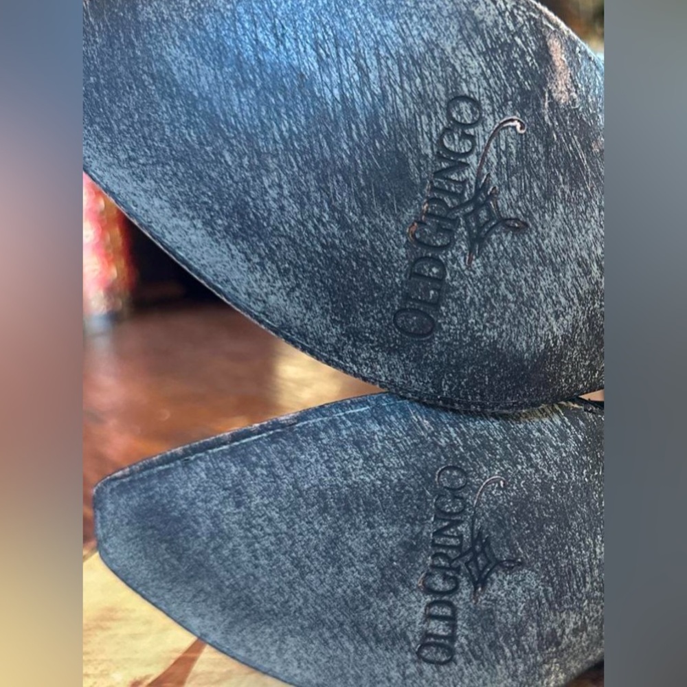 Old Gringo Bonnie Brass cowboy Boots floral embroidery etched Boho RTL 595 NWT - Picture 8 of 11